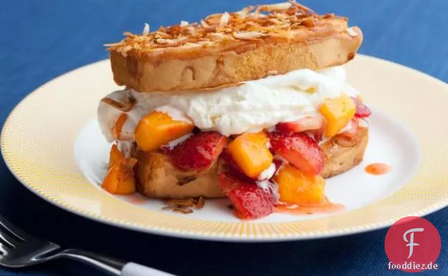 Erdbeer-Mango-Pfund-Kuchen-Shortcakes