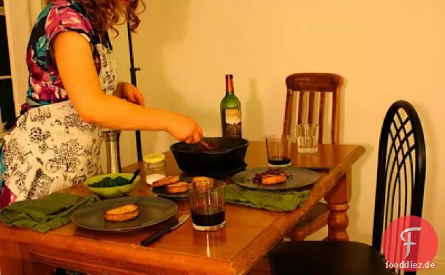 Rotwein-geschmorte Linsen Mit (veggie -) Wurst