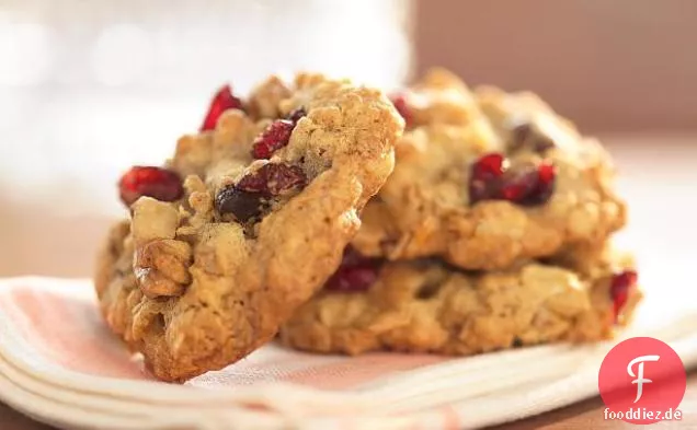 Cranberry-Walnuss-Haferflocken-Cookies