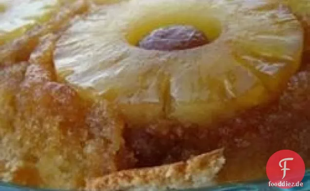 Altmodischer Ananas-Upside-Down-Kuchen