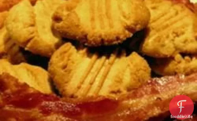 Joannas knusprige Erdnussbutter-Speck-Kekse.