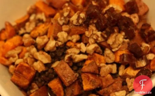 Linsen + Süßkartoffelsalat