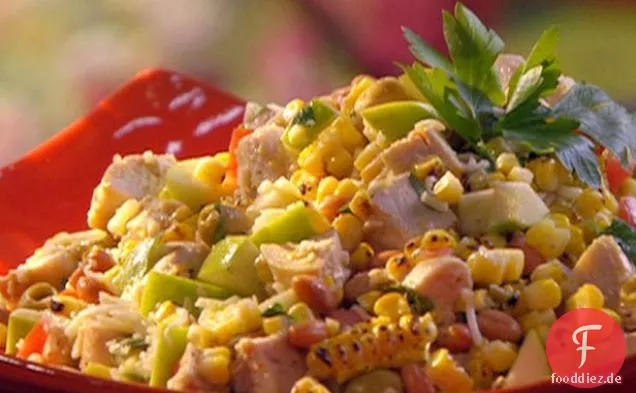 Mexikanischer gehackter Salat mit gerösteter Kreuzkümmelvinaigrette
