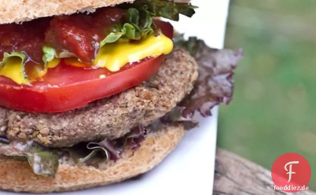 Vegane Linsen-Walnuss-Burger