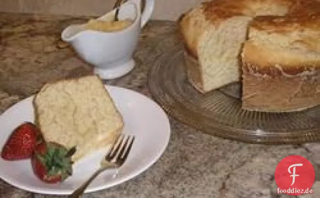 Goldener Kuchen Teig Brot