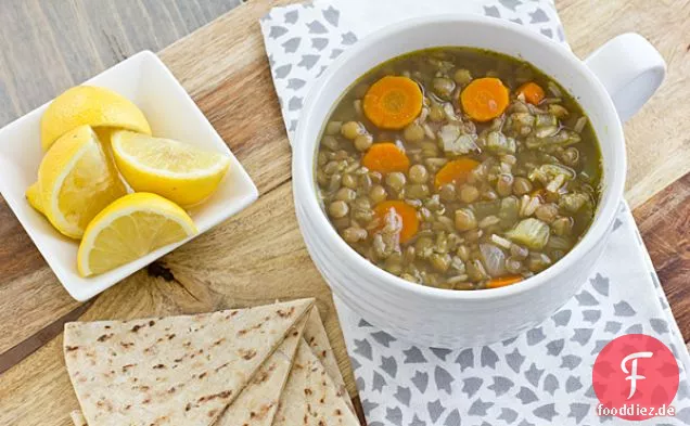Linsen- und Reissuppe aus dem Nahen Osten