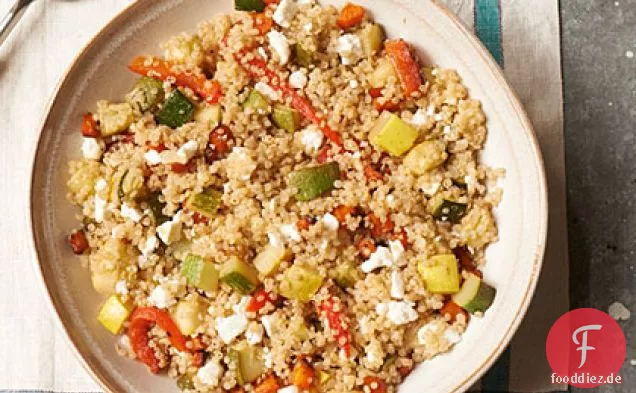 Geröstetes Gemüse und Quinoa-Salat