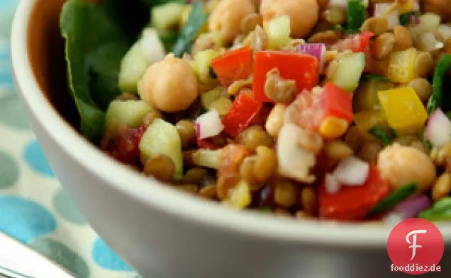 Linsen-Gemüse-Salat