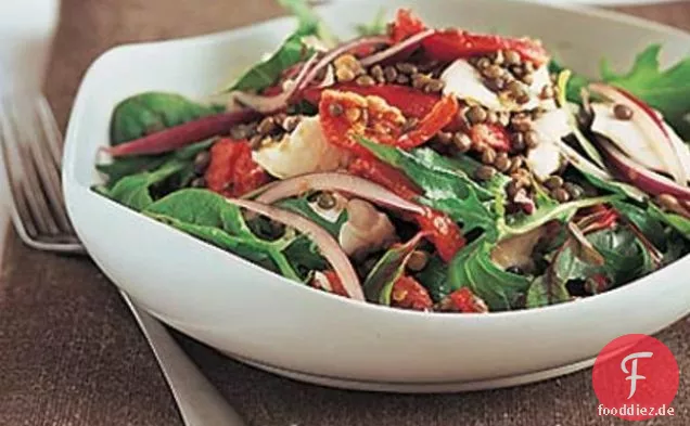 Puy Linsensalat mit Mozzarella
