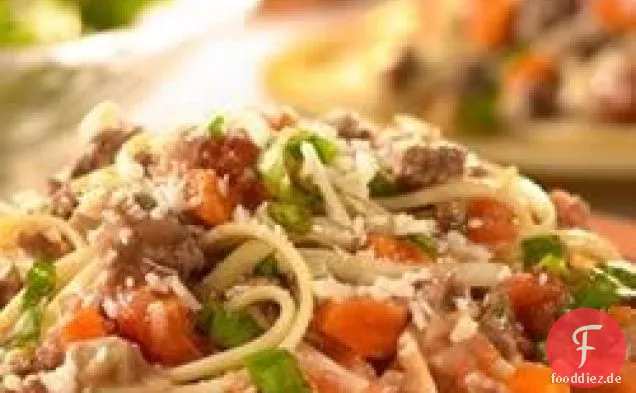 Linguine mit herzhafter Fleischsauce