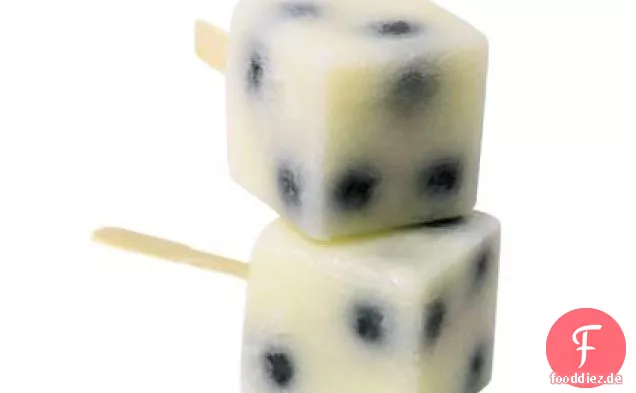Zitronen-Blaubeer-Würfel