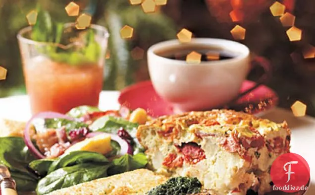 Speck, Tomaten und Ei Überbacken