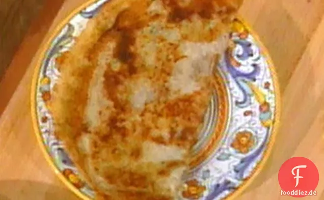 Borlenghe mit Pancetta und Rosmarin (Knuspriger Crêpe aus Modena)