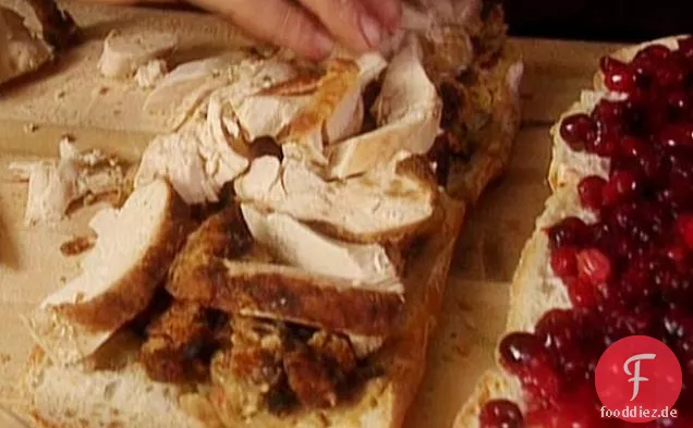 Die Türkei, Dressing und Cranberry Panini