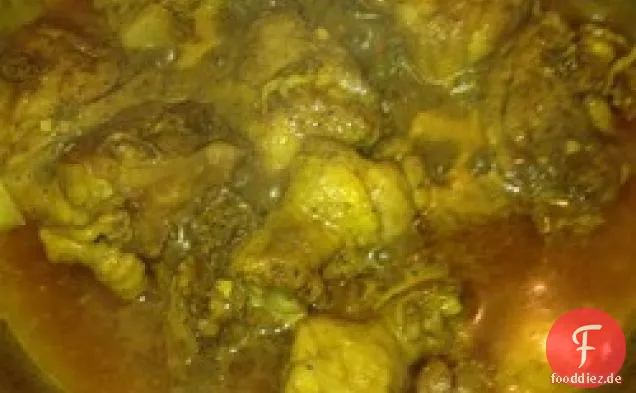 Westindisches Curryhuhn