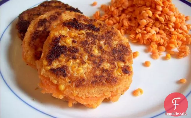 Gekeimte Linsen Veggie Burger