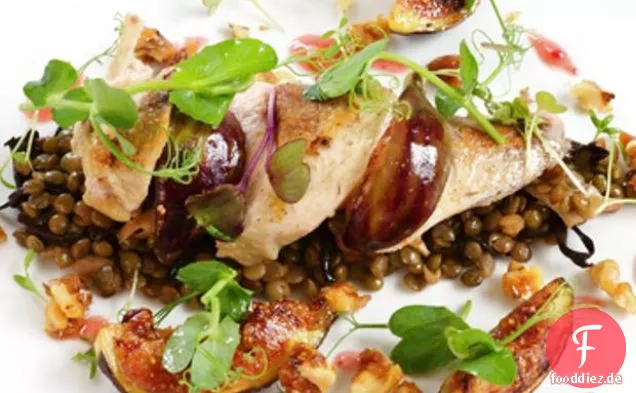 Rebhuhn, Feige und gesalzene Karamellwalnüsse