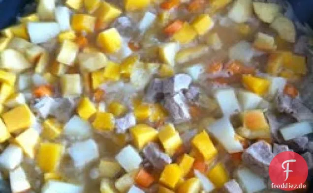 Ernte Schweinefleisch Eintopf