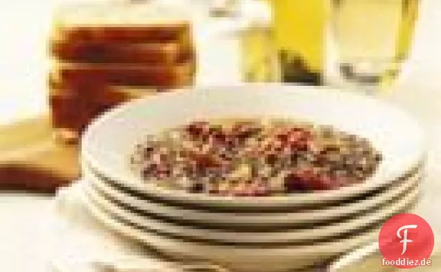 Ofengetrocknete Tomaten- und Linsensuppe