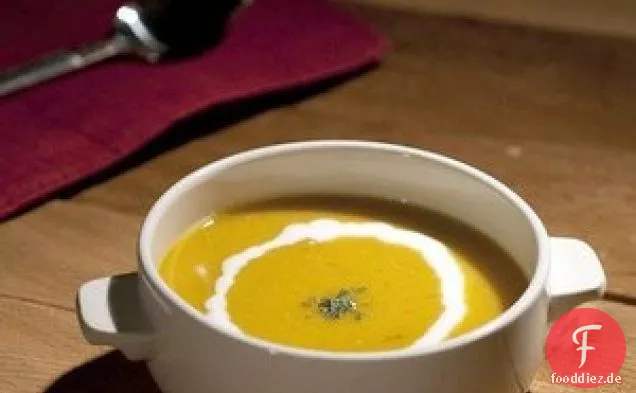 Schnelle Orange Linsensuppe
