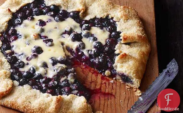 Blaubeerkäsekuchen Galette