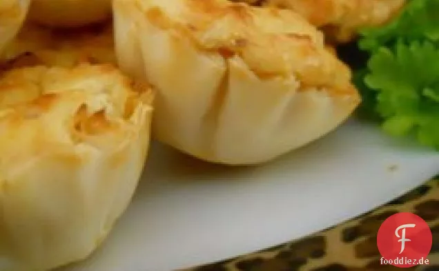 Garnelen-Scampi-Käsekuchen Vorspeise