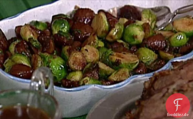 Blanchierter Rosenkohl mit Kastanien