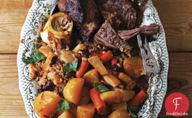 Cholent (Rindfleisch-Eintopf)