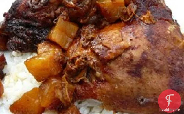 Nehmen Sie die Nacht aus Slow Cooker Ananas Huhn
