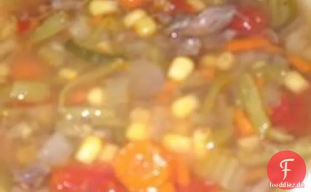 Köstliche Gemüse-Rindfleischsuppe
