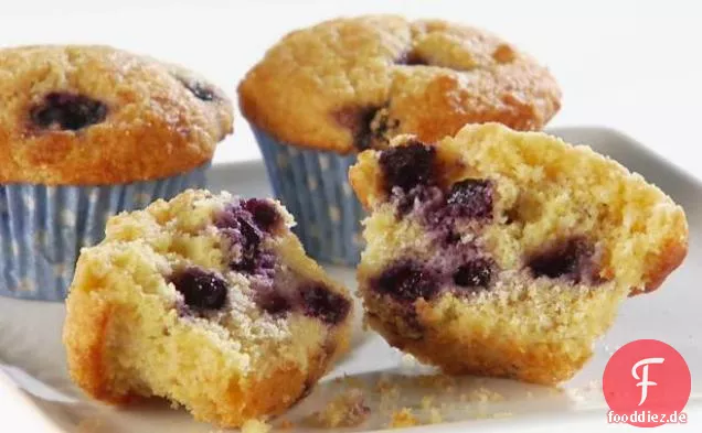 Heidelbeer-Buttermilch-Mais-Muffins