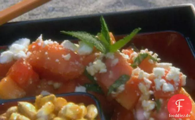 Papaya-Feta-Salat