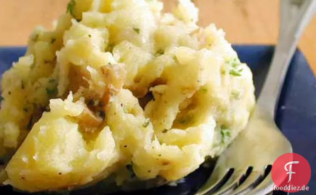Kartoffelpüree mit gerösteter Knoblauchbutter