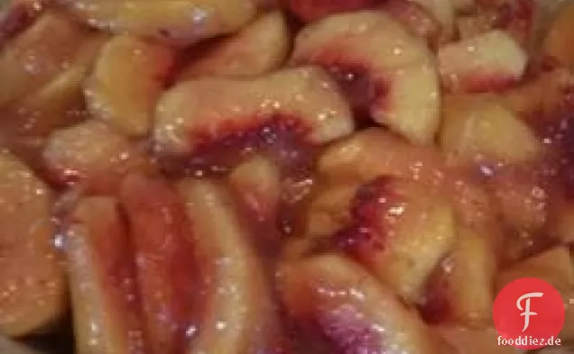 Kein Backen Pfirsichkuchen