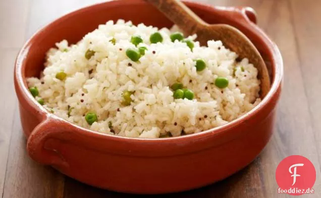 Basmati-Reis-Pilaw mit Erbsen