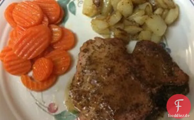 Honig Dijon Schweinekoteletts