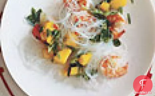 Garnelen-Mango-Salat mit Glasnudeln