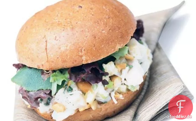 Heilbutt-Salat-Sandwiches