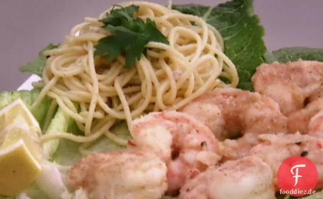 Taylor's Garnelen mit Spaghetti in Knoblauch-Butter-Sauce