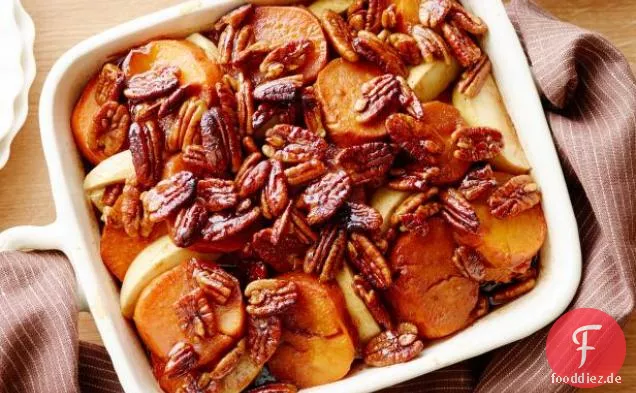 Whisky-glasierte Süßkartoffeln