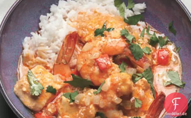 Thai Shrimp-Heilbutt Curry