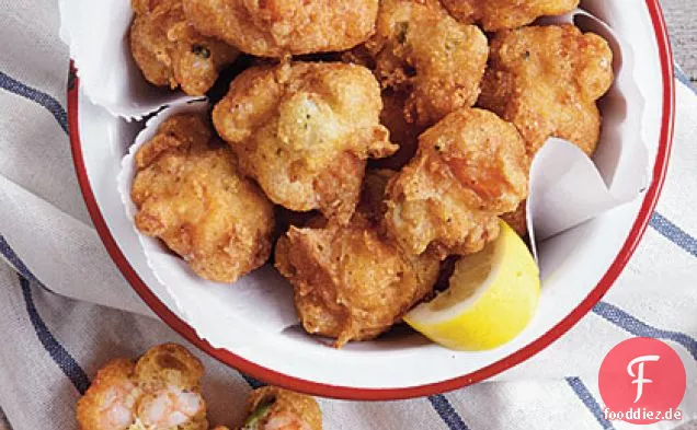Garnelen-und Okra Hush Puppies