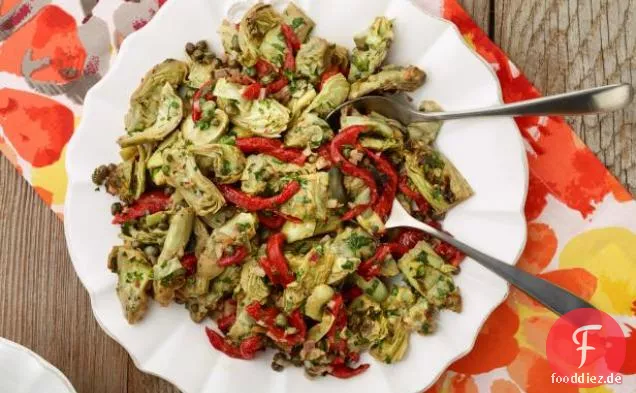 Gebratener Artischockensalat