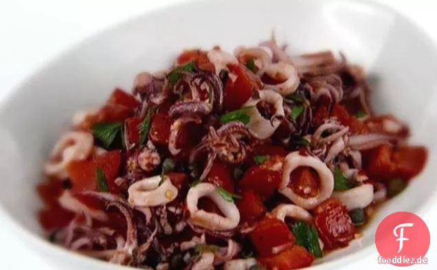 Calamari, Tomaten-Kapern-Salat