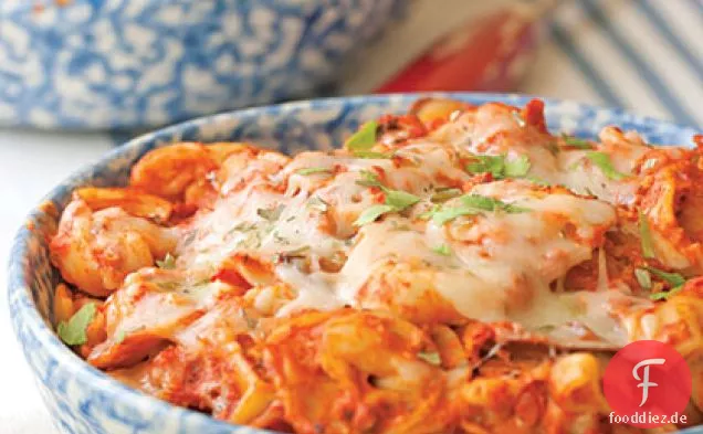 Käsig gebackene Tortellini