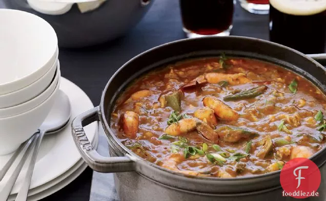 Garnelen-Krabben-Gumbo