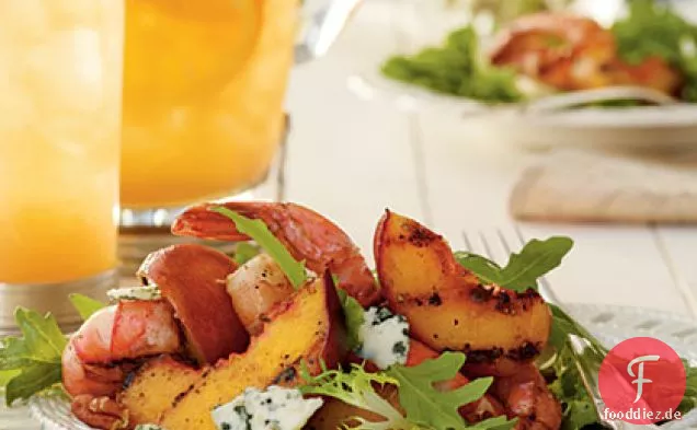 Gegrillter Garnelensalat mit süßer Tee-Vinaigrette