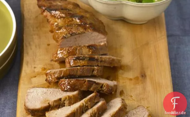 Glasiertes Schweinefilet Mit Succotash