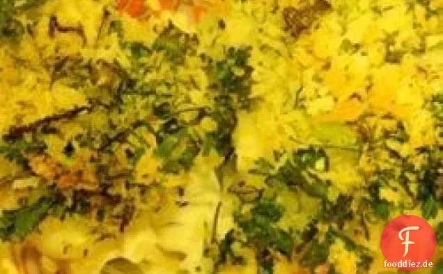Kraut verkrustet Heilbutt