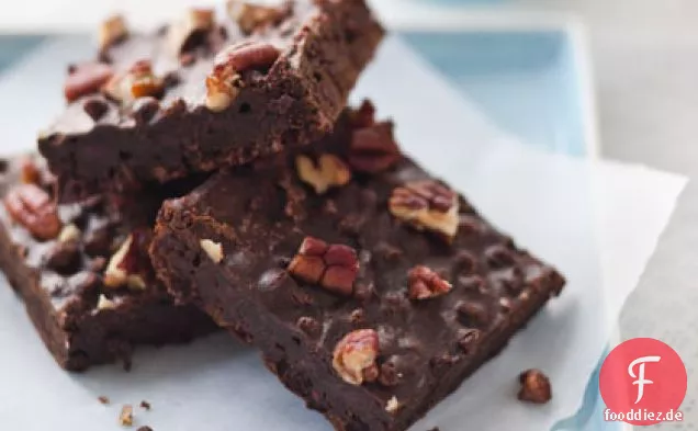 Dreifache Schokolade Überraschung Brownies